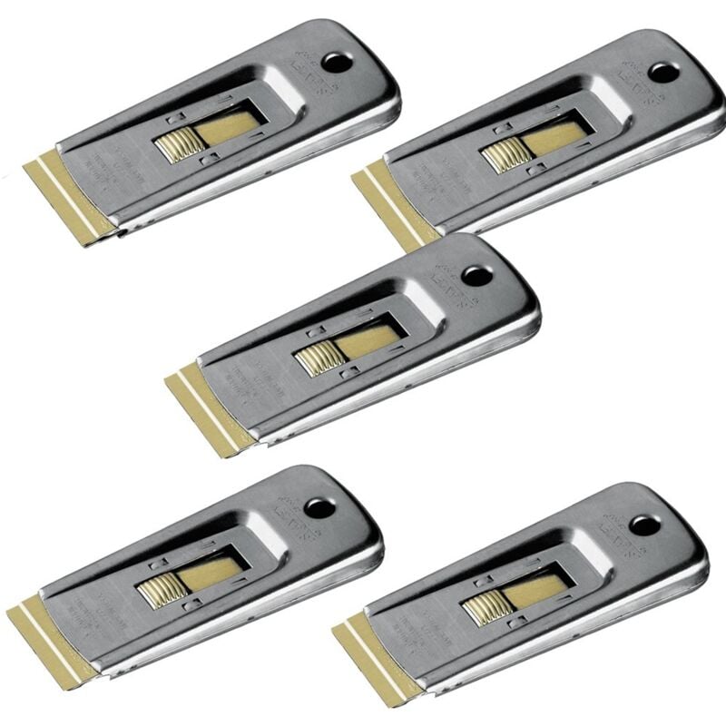 Stanley Razor Edge Scraper & 5 Blades STA028500 Perfect For Windows & Glass X5