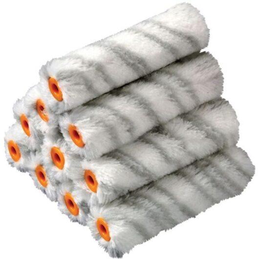 Stanley - STRMGR10 Medium Pile Silver Stripe Sleeve 100mm (4in) 10 Pack STASTRMGR10