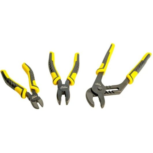 Stanley - dynagrip 3 Piece Plier Set Water Pump End Cutters Combination STA074472