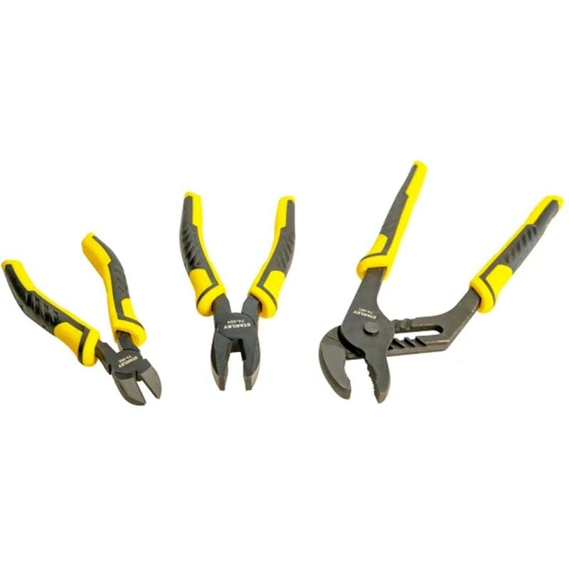 Stanley - dynagrip 3 Piece Plier Set Water Pump End Cutters Combination STA074472
