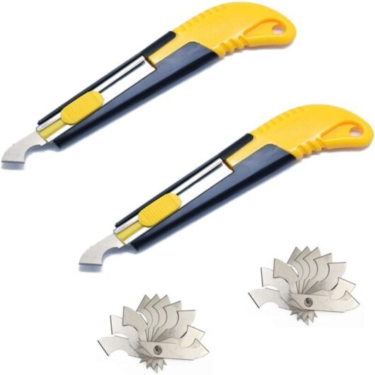 Synthetic Glass Cutters and 20 Replacement Blades Included