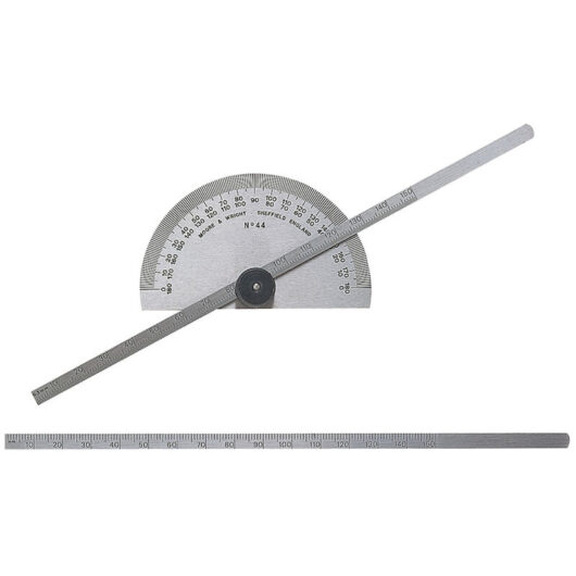 TBC - Moore & Wright 44M Protractor Type Depth Gauge Metric 0-150mm MAW44M