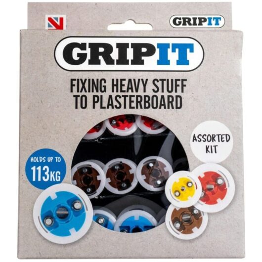 TBC - gripit Grip it 32 Piece Assorted Set 71kg 74kg 93kg 113kg Plasterboard Fixings