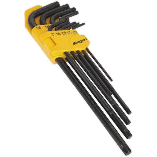 TRX-Star Key Set 9pc Extra-Long S01096 - Sealey