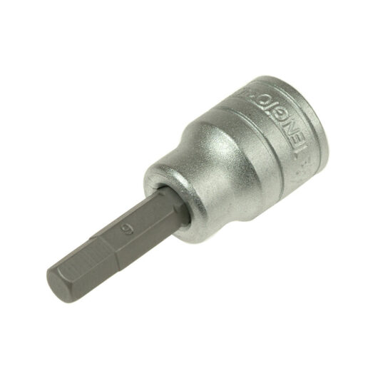 Teng S2 Hex Socket Bit 3/8in Drive 6mm TENM381506