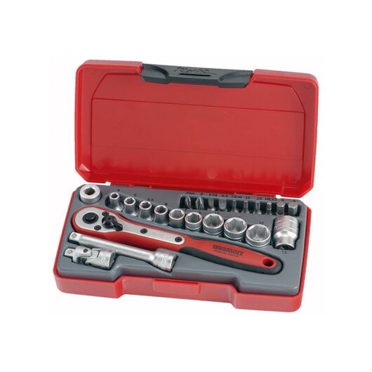 Tengtools - Teng T1424 T1424 Socket Set of 24 Metric 1/4in Drive TENT1424