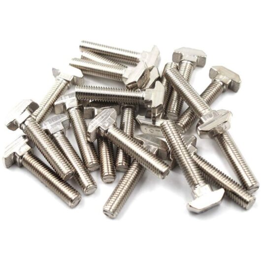 Tinor - 4040 t Bolt Screw Bolt Fastener Tool for T-slotted Aluminum Carbon Steel Profile M8x40 (Pack of 30)