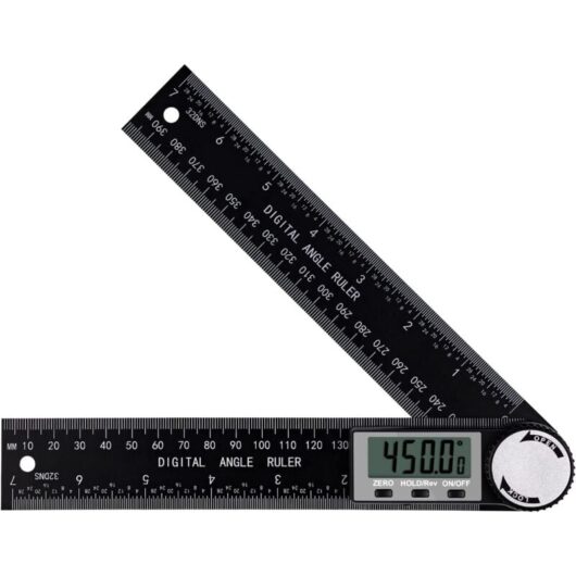 Tinor - Digital Angle Finder, Digital Inclinometer Protractor Angle Measuring Tool Angle Ruler with lcd Display