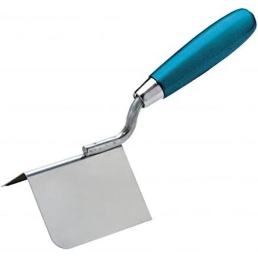 Tinor - Trowel for exterior corners, 8 x 6 cm handle.