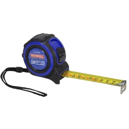 Trade Tape Measure 5m/16ft (Width 25mm) - Faithfull