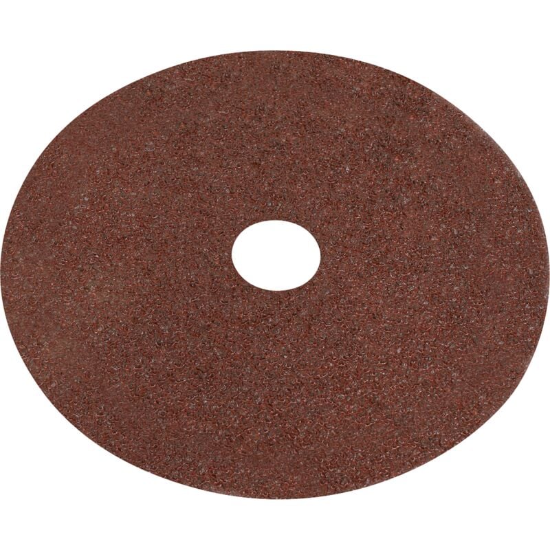 WSD4524 Worksafe® 115mm Fibre Backed Sanding Disc 24Grit - Pack of 25 - Sealey