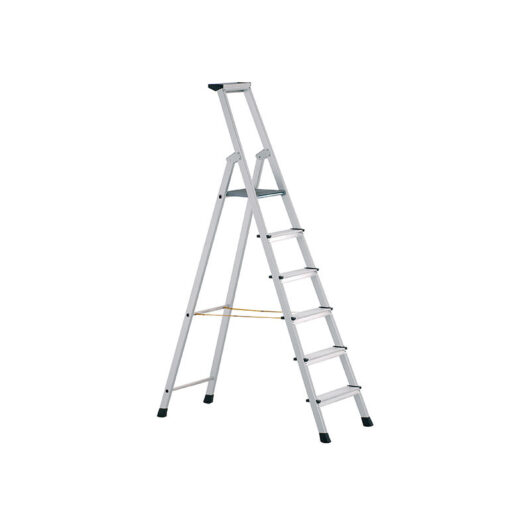 Zarges 41224 Anodised Trade Platform Steps, Platform Height 0.88m 4 Rungs ZAR41224