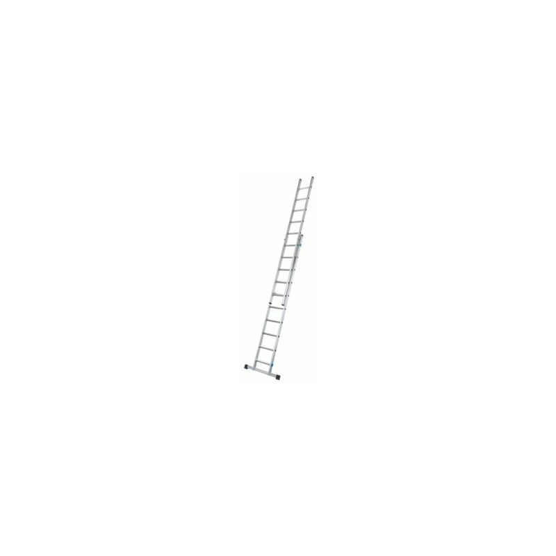 Zarges - Double Extension Ladder with Stabiliser Bar 2-Part D-Rungs 2 x 16