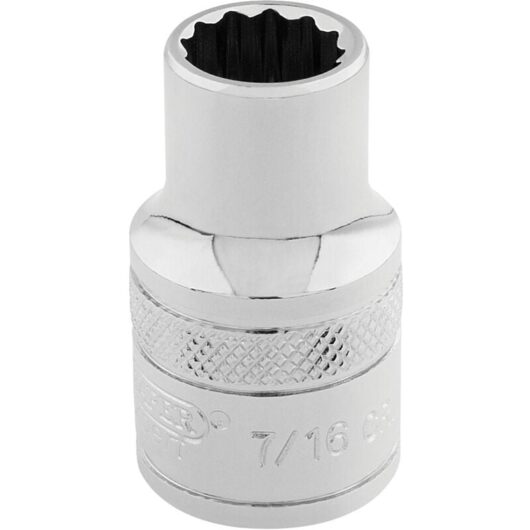 3/8 Square Drive Hi-Torq&174 12 Point Socket (7/16) (49018) - Draper