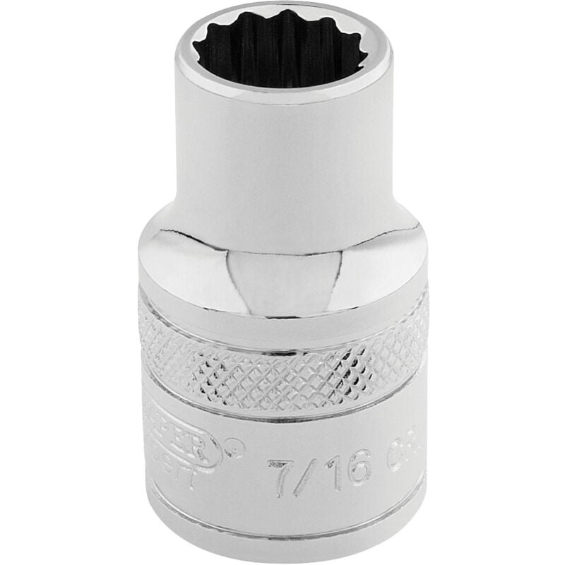 3/8 Square Drive Hi-Torq&174 12 Point Socket (7/16) (49018) - Draper