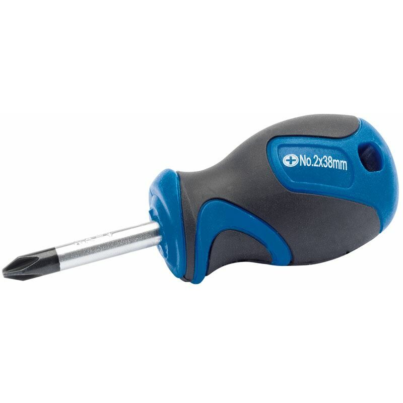 Draper - No.2 x 38mm Cross Slot Screwdriver with Soft Grip Handles (50181)