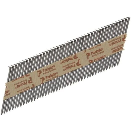 Paslode - 3.1 x 75mm 350 Ring Nails Bright Finish Box of 2200 + 2 Fuel Cells PAS14
