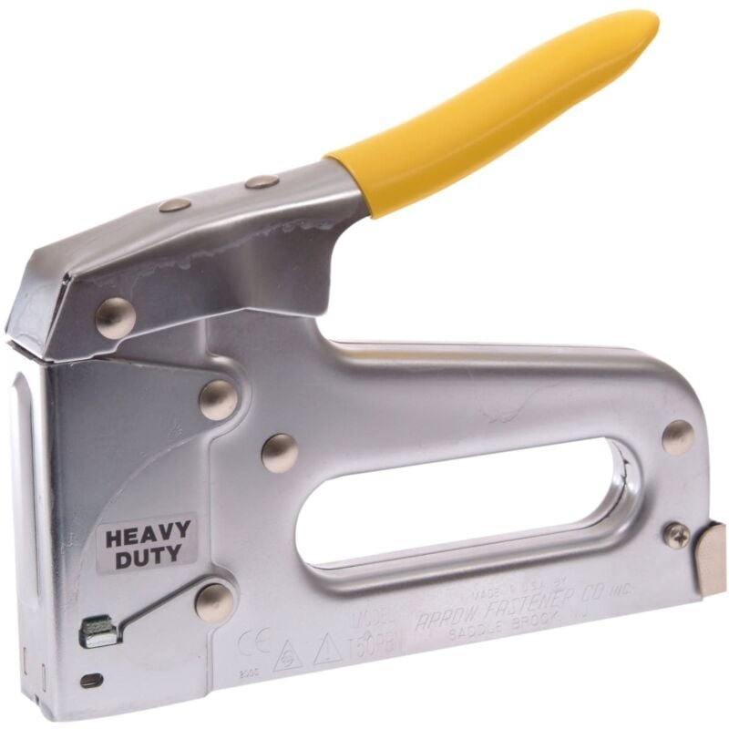 Professional T50PBN Staple and Nail Gun - Heavy-Duty Manual Stapler for 6-14mm Staples and Nails