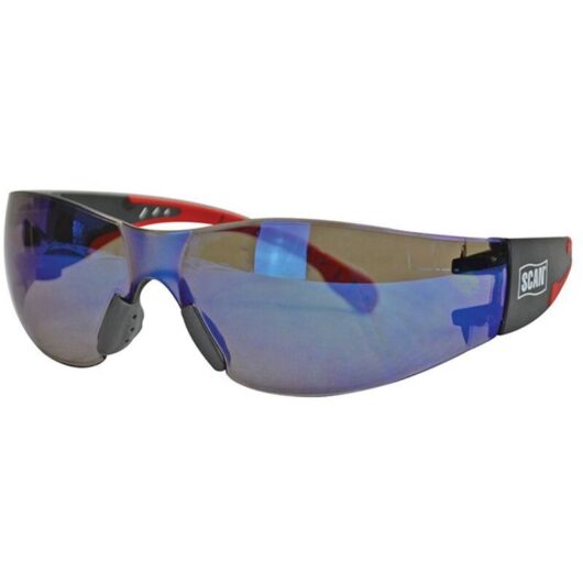 Scan - Safety Glasses Specs Blue Flexi Almost Unbreakable scappefsblue