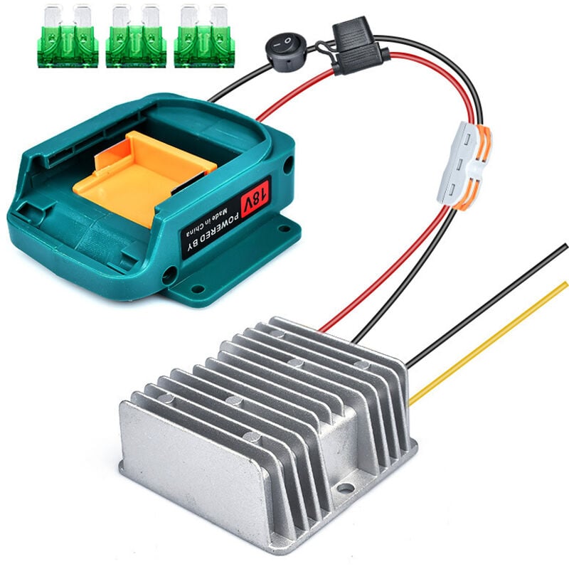 Suitable for Makita 18V to 12V DC Regulator Buck Adapter BL1860/15A 180W