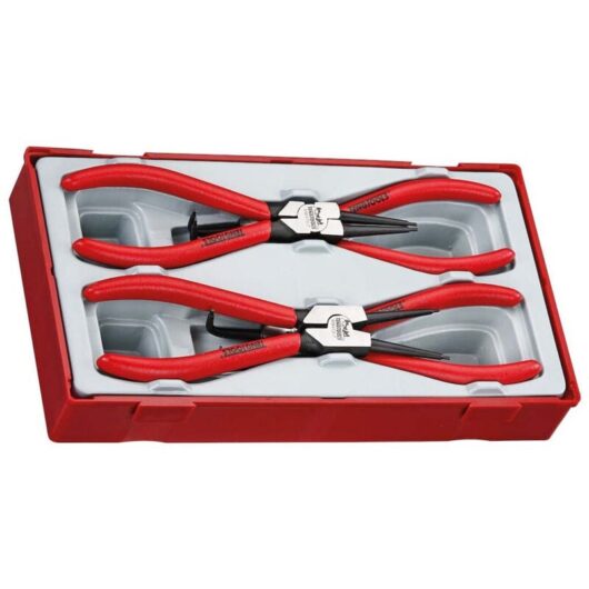 Tengtools - Teng TT47-7 TT47-7 Mega Bite Circlip Pliers Set, 4 Piece TENTT4747