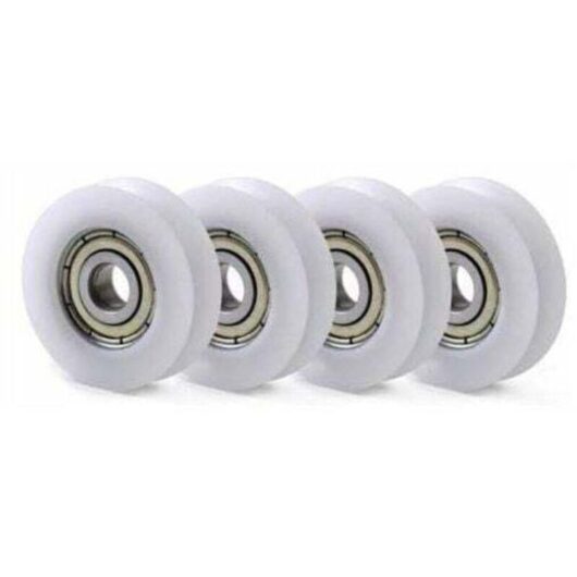 10 PCS U Nylon Plastic Integrated 608 Ball Bearings 8 30 10mm Groove Guide Pulley