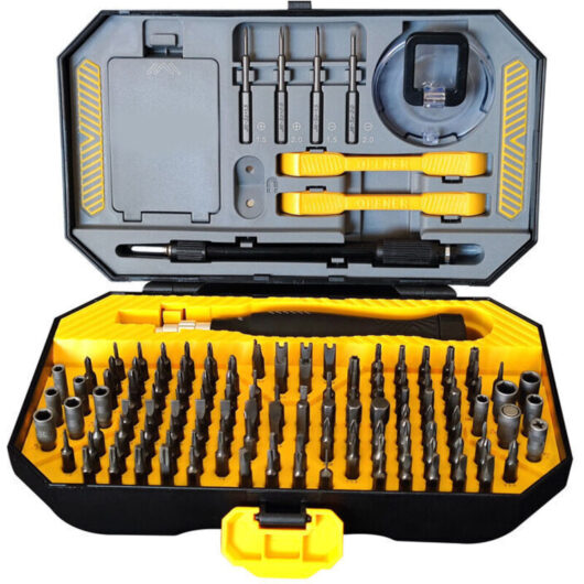 145-in-1 Small Precision Magnetic Screwdriver Set, Including Tweezers, Slotted, Phillips, Pentalobe, and Torx Screwdrivers for Computers, Cell