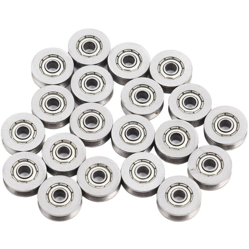 20 pieces V623ZZ V groove ball bearing pulley for railway linear motion system 3x12x4mm