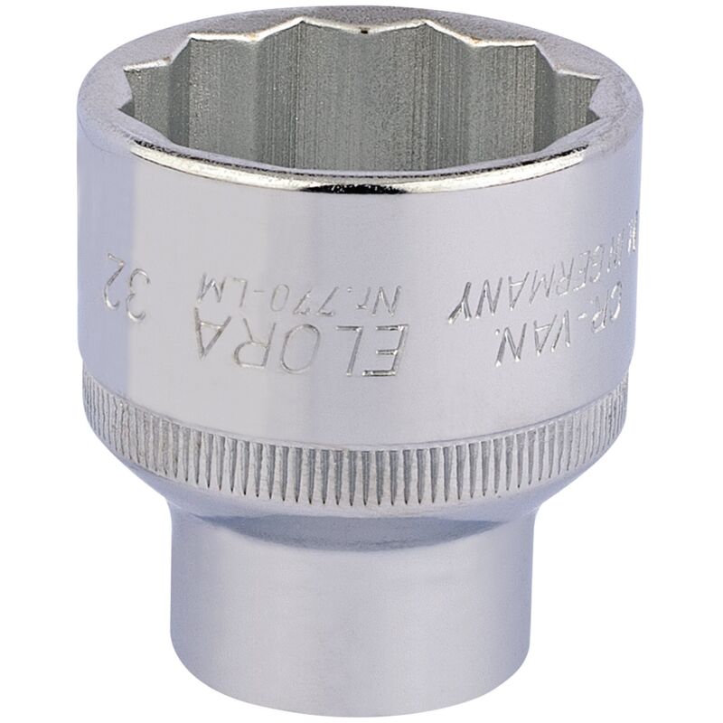 32mm 1/2 Square Drive Elora Bi-Hexagon Socket (24765)