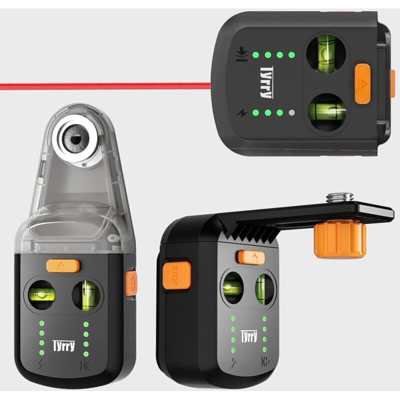 4-in-1 Picture Hanging Laser Level with Line Laser, Dust Collector, Wall Level with Suction Cup, Picture Hanging Frame Leveling Tool