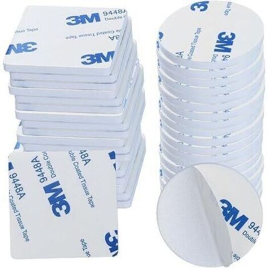 40 pieces of extra strong double-sided foam adhesive, 3M waterproof double-sided adhesive pads, suitable for home, office, square, round and