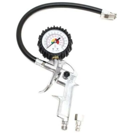 Air Inflation Gun 0-16 bar Pressure Gauge Air Car Motorcycle Tire