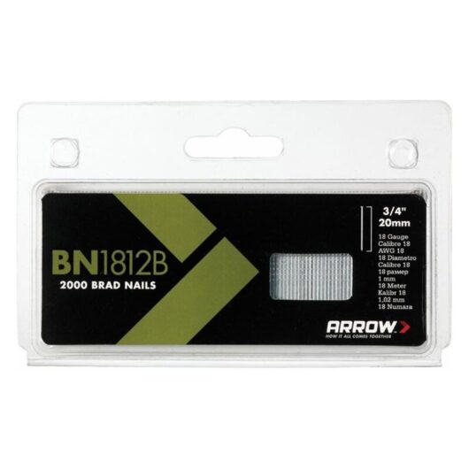 BN1812B Brad Nails 20mm Brown Head Pack 2000 ARRBN1812B