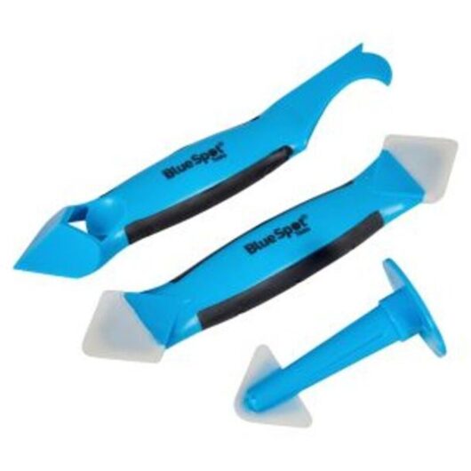 Blue Spot Tools Silicon Trowel and Scraper Set - 3 Piece