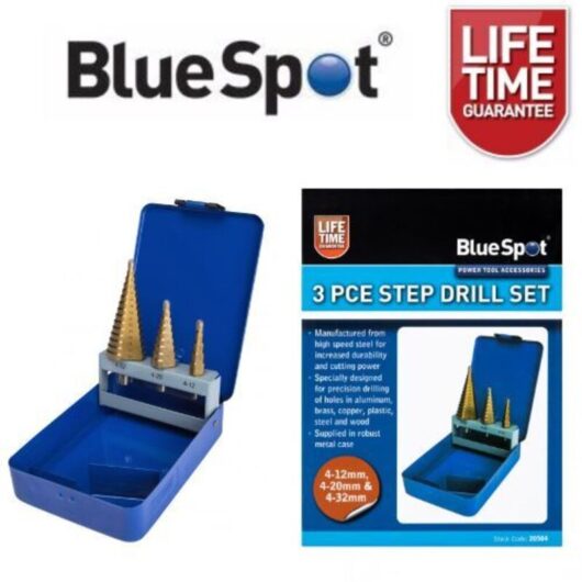 Blue Spot Tools - Step Drill Set 4-32mm 3 Piece B/S20504