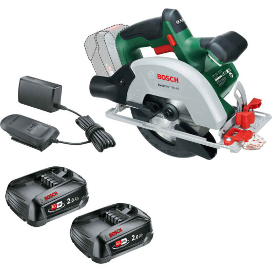 Bosch EASYCIRC 18V-48 18v P4A Cordless Circular Saw 150mm 2 x 2ah Li-ion Charger No Case