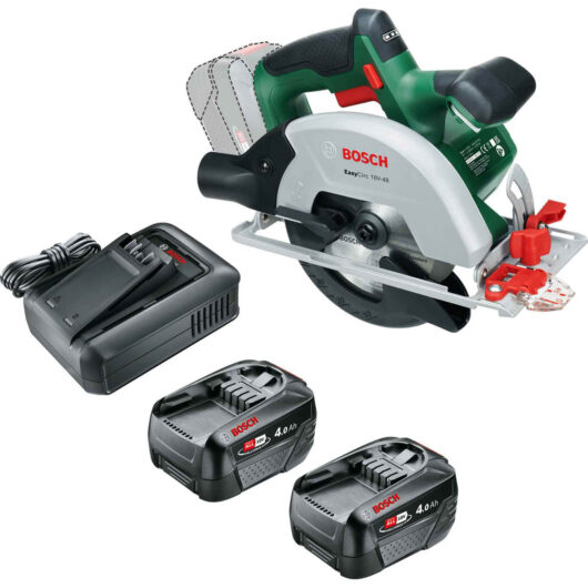 Bosch EASYCIRC 18V-48 18v P4A Cordless Circular Saw 150mm 2 x 4ah Li-ion Charger No Case