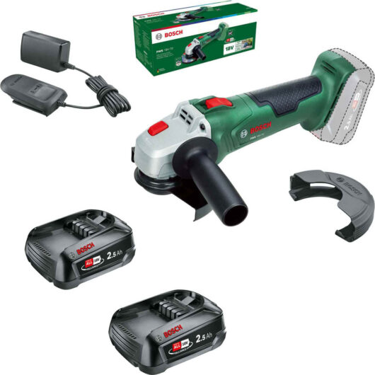 Bosch PWS 18V-70 P4A 18v Cordless Angle Grinder 125mm 2 x 2.5ah Li-ion Charger No Case