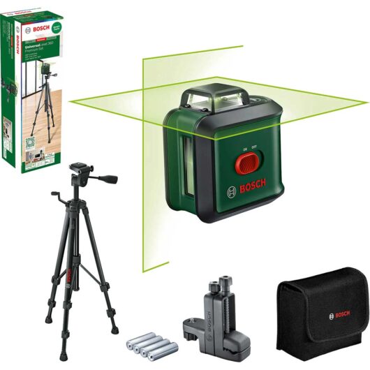 Bosch UNIVERSALLEVEL 360 Self Levelling Laser Level Tripod and Clamp Set