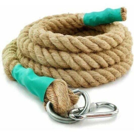 Cuerda de escalada con mosquetón, cuerda de batalla para entrenamiento de potencia - Cuerda para entrenamiento muscular, entrenamiento de force - 30