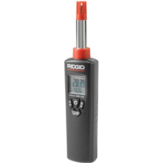Digital Humidity and Temperature Thermometer - Ridgid Micro HM100 for Accurate Indoor Climate Monitoring