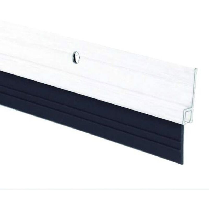Door Stop - FERRESTOCK - FSKBUR002WH - Aluminum with rubber - White - 1 m