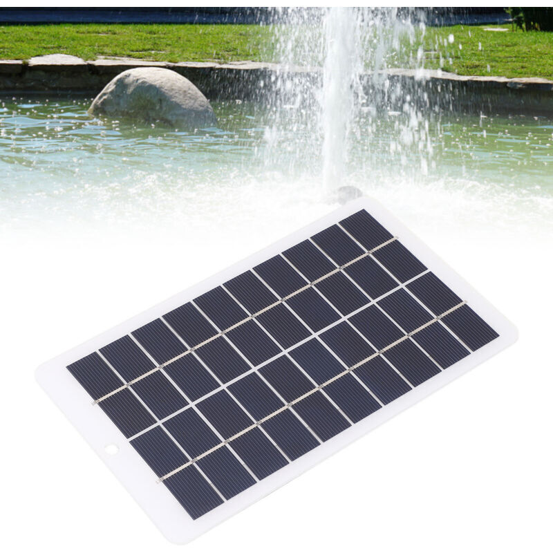 Easy-to-assemble 4W 5V solar panel water pump kit, portable solar-powered water pump for outdoor garden pond water fountain.
