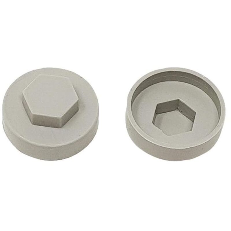 ForgeFix TFCC19GG TechFast Cover Cap Goosewing Grey 19mm (Pack 100) FORTFCC19GG