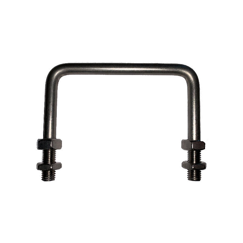 Graphskill - Square Bolt (c Bolt) M6 x 10 mm Thread, 20 x 20 mm Internal Dimensions - T316 Stainless Steel (A4)
