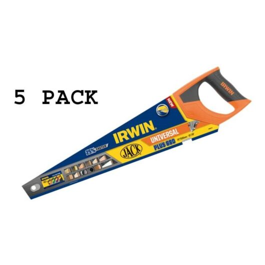 Irwin - Jack Saw 5 Pack 880UN Hand Panel Saw 20in 8 Teeth / 9 Point JAK880UN20