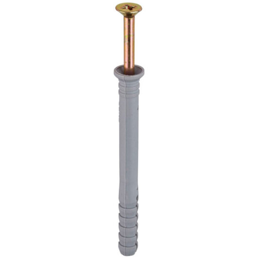 Jcp Fixings Nylon Hammer Screws Zyp - 6 x 60mm - Box of 100