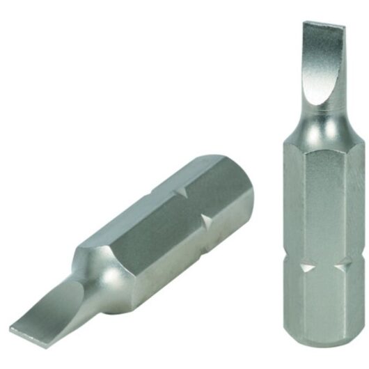 Ks Tools 911.2239 - (x10pcs) screwdriver bits - Slot 4 - Training 6,35mm - Length : 25mm - grey