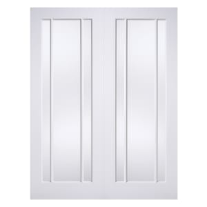 LPD Internal Lincoln Pair Primed White Solid Core Door - 914 x 1981mm
