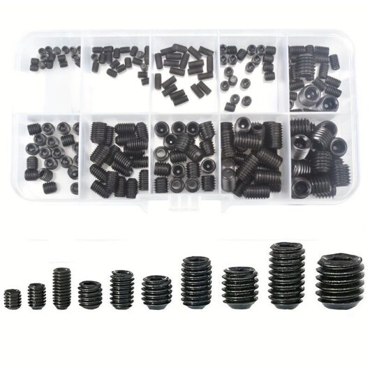 Locking screws, assortment of 200 screws